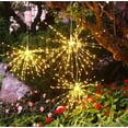 thumbnail image 2 of 1 Pack Firework Lights 180 Leds Copper Wire Starburst String Lights 8 Modes Battery Operated Fairy Lights with Remote,Wedding Christmas Decorative Hanging Lights for Party Patio Garden Warm White, 2 of 7