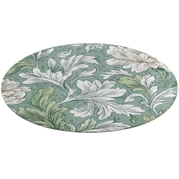 Circular Carpet Floor Mat Elegant Floral Seamless Pattern Design Living Room Sofa Room Bed Rug Bedroom Carpets Design Home Decoration Rugs