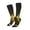 2 Black-2, variant on Women Crew Soft Moisture-wicking Socks Golden Dice Pattern Design Cotton Socks, One Size fit All