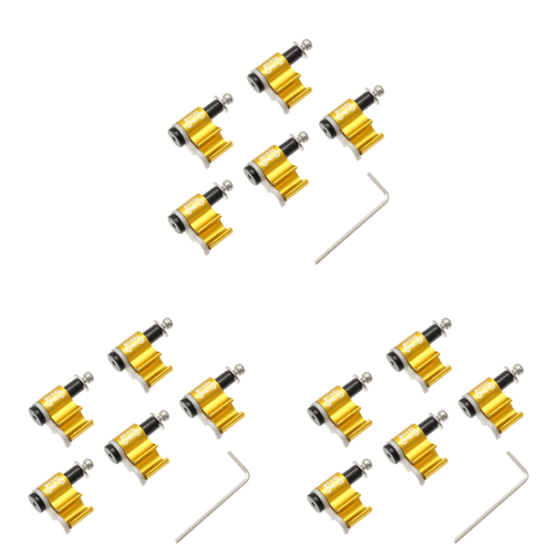 Juego de 5 clips adaptadores para cable de freno hidráulico de bicicleta de montaña (dorado)