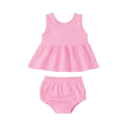 

Newborn Infant Baby Girls Summer Solid Vestlike Back Wing Tops+Solid Short Pants Sets Fashion Children s Suit