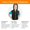thumbnail image 2 of Fun and Function's Weighted Fleece Hoodie - Helps with Mood & Attention, Sensory Over Responding, Sensory Seeking, Travel Issues - Large, 2 of 7