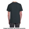 thumbnail image 3 of Playera Fruit of the Loom Para hombre cuello v, algodón sustentable, negro jaspe, talla M, 3 of 4
