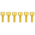thumbnail image 1 of 6 tornillos de poste m5x18 con arandelas, aleación de titanio para piezas de mantenimiento de bicicletas de montaña y bicicletas de carretera, 1 of 10