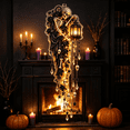 thumbnail image 6 of Elegant Halloween Cascade Wall Light, Skeleton Midnight Decor with Skeleton Lantern and Cascading Crystals, Gothic Wall Hanging for Halloween Home, 6 of 7