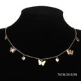 thumbnail image 4 of lionlar Collier Papillon Pendentif Multicouche Délicat Collier Ras du Cou Papillon Cœur Doré, 4 of 4