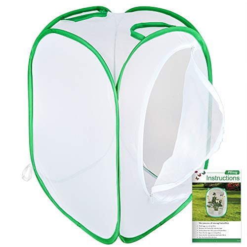 Pllieay Collapsible Insect and Butterfly Habitat Net with Instructions