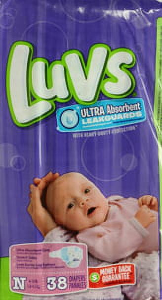 Luvs Ultra Absorbent Leakguard Diapers, Size Newborn, 38 Count