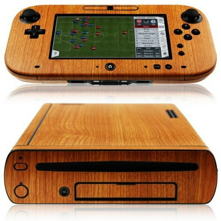 Wwii Wood - Skinomi Light Wood Full Body Skin Cover for Nintendo Wii-U and GamePad