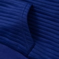 thumbnail image 5 of PatPat Boys Hoodies Casual Pullover Sweatshirt Solid Color Ribbed Hoodie Dark Blue 18-24M, 5 of 8