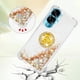 thumbnail image 3 of Funda para Honor 90 Lite 5G con Brillo Líquido Flotante, Purpurina, Parachoques y Anillo Giratorio Soporte, 3 of 5