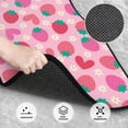 thumbnail image 3 of Fuzoiu Haear Strawberry Print Carpet Floor Mats for Car,Car Foot Mat Set,Universal Fit 4 Piece Mat Pad Set,Fits Most Cars Trucks Vans Sedans SUV Auto Carpet Mat Se, 3 of 7