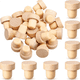 thumbnail image 2 of 96 tapones de corcho en forma de T para botellas de vino, tapones de corcho reutilizables, tapones de madera y goma para vino, 2 of 8