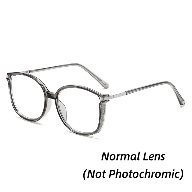 Lunettes de Lecture Photochromiques pour Femmes Unisexes Rétro Lunettes de Soleil Changeant de Couleur Mode Il de Chat Presbytie Persistante Gris (normal) 4.0