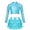 Light Blue, variant on YONGHS Kids Girls Sequins Long Sleeve Crop Top with Shorts Culottes Jazz Hip Hop Dance Costume Light Blue 12