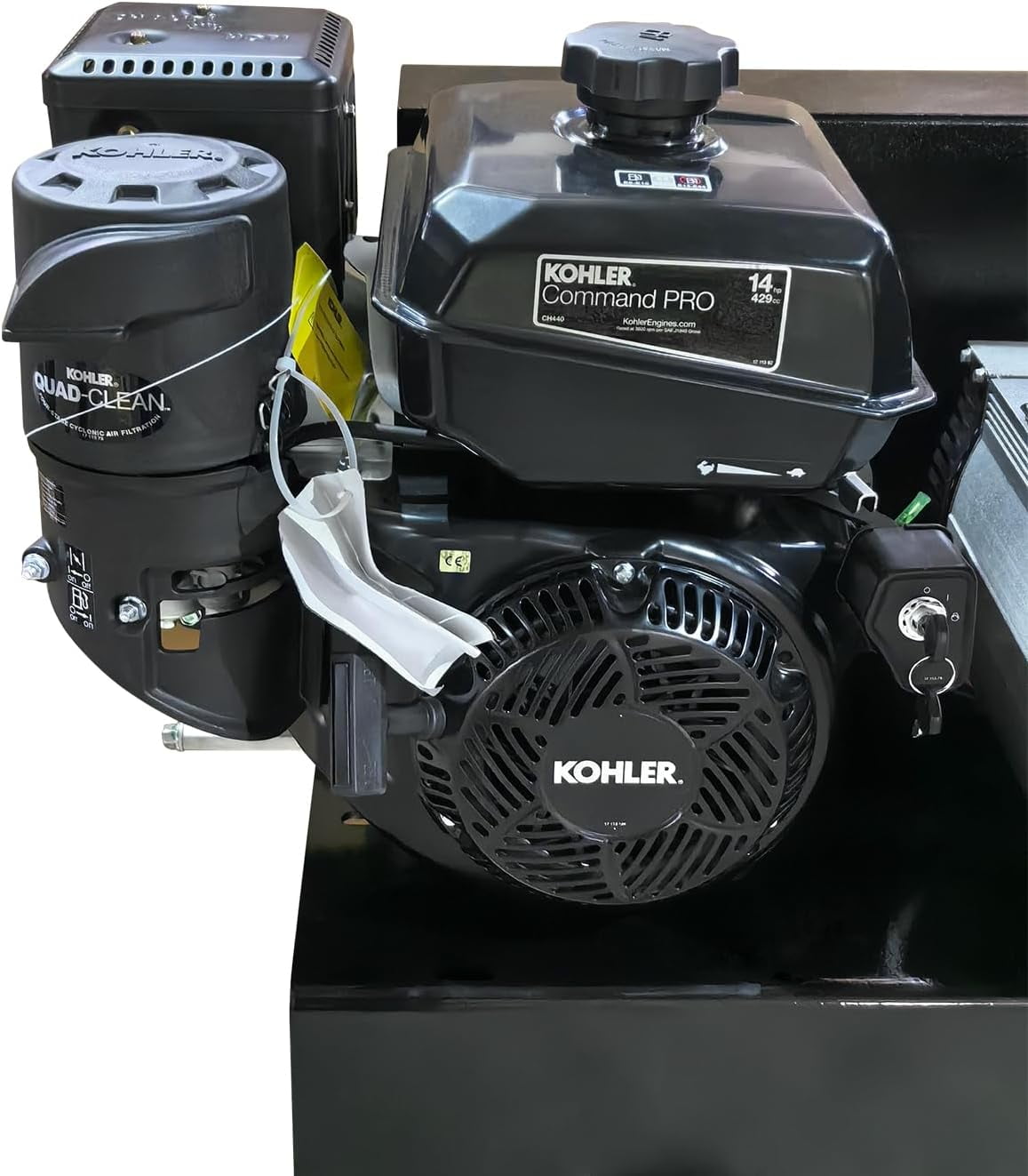 HPDMC 13HP Gas Powered Air Compressor - 24CFM 180PSI 3-Cylinder Piston Pump - 30 Gal ASME Tank - Electric Start Gas Air Compressor for Truck Repair, Construction & Workshop - Heavy Duty Portable