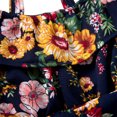thumbnail image 4 of FAROOT Girl's One-Piece Suit, Flower Print Off Shoulder Ruffle Sling Playsuit, 4 of 9