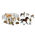 thumbnail image 2 of Juego de Figuras de Animales Realistas de Juguete para Tempranos, Caballo de Granja Feliz con Juego de Valla Sunnimix Juguete para niños Figuras de animales de granja, 2 of 8