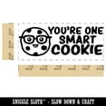 thumbnail image 2 of You're One Smart Cookie Teacher Student School Self-Inking Rubber Stamp Ink Stamper - Red Ink - Small 1-1/2 Inch, 2 of 7