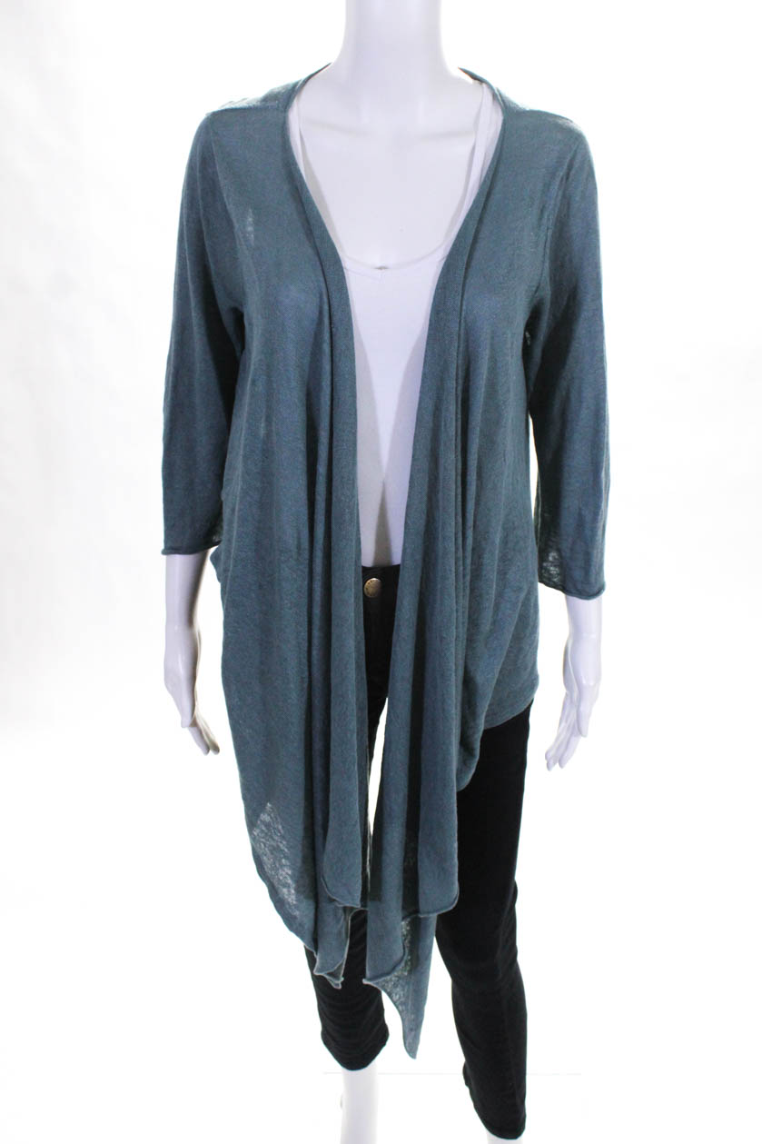 Front Cardigan Sweater, Navy 