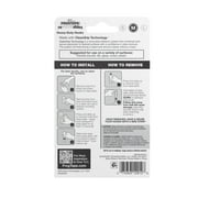 FrogTape reMOVEables Medium Brushed Nickel Heavy Duty Hooks, 2 Hooks and 4 Adhesive Strips