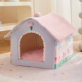 thumbnail image 1 of Foldable Dog House Kennel Bed Mat For Small Medium Dogs Cats Winter Warm Cat bed Nest Pet Products Basket Pets Puppy Cave Sofa ShopWise Round, 1 of 29