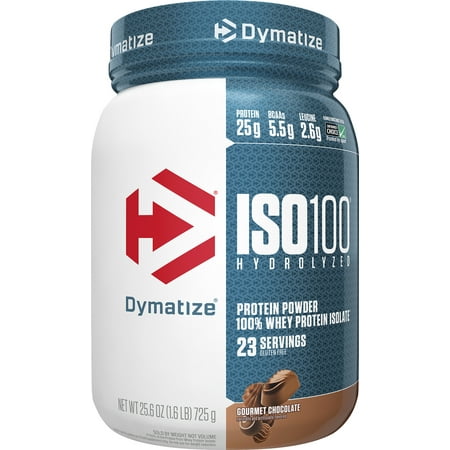 UPC 705016353033 product image for Dymatize ISO100 Hydrolyzed Whey Isolate Protein Powder, Gourmet Chocolate, 1.6 l | upcitemdb.com