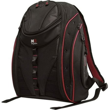 UPC: 0871981001009 | Mobile Edge Express Backpack 2.0 – Black / Red