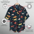 thumbnail image 3 of Men's Lion King Character Stampede Button Down Shirt Navy 2X Large, 3 of 9