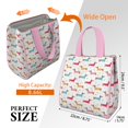 thumbnail image 3 of Colorful Funny Dachshund Insulated Lunch Bag for Women & Adults,Large Portable Soft Cooler Lunch Bag,Thermal Food Storage Tote with Pearl Cotton,8.66L,8.75x5.75x9.5 Inch, 3 of 6