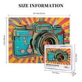 thumbnail image 5 of 500 pcs Colorful Retro camera jigsaw puzzles 500 pieces,Unique Artwork for Adults,Enchanting camera Vintage Art Wooden Puzzle,Gift for camera Lover,Stress relieving puzzle,Stunningly Vibrant Colors, 5 of 6