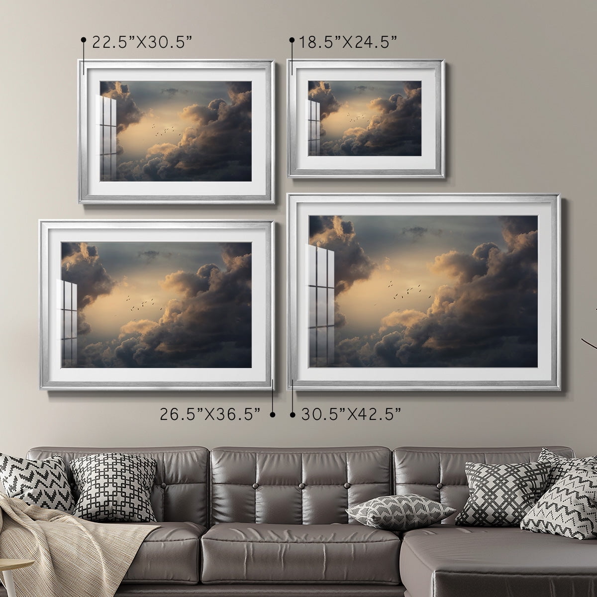 Soaring High Above Premium Framed Print - Ready to Hang