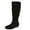 Black MF 368, variant on Women's Extra Wide Calf Knee High Boots, True Wide Width Long Slouchy Ladies Boots, Flat Low Heel Casual Combat Tall Boots for Women.