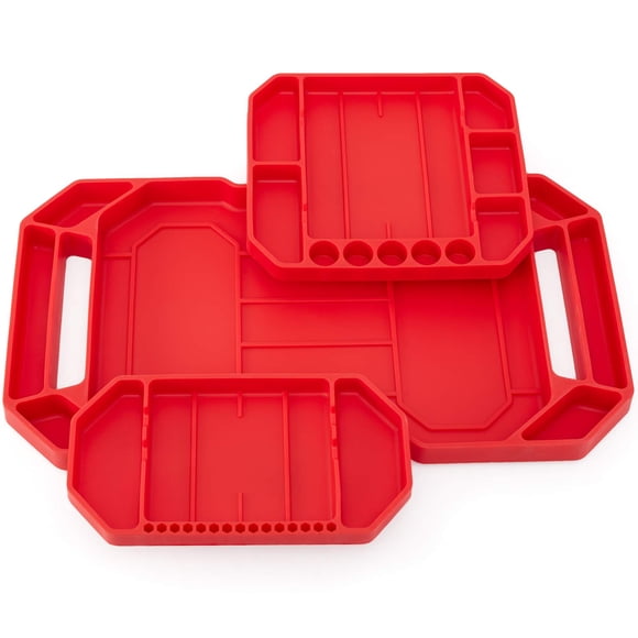 Juego de bandejas de silicona para herramientas Caddy Aocoom, 53 x 29 cm, antideslizantes