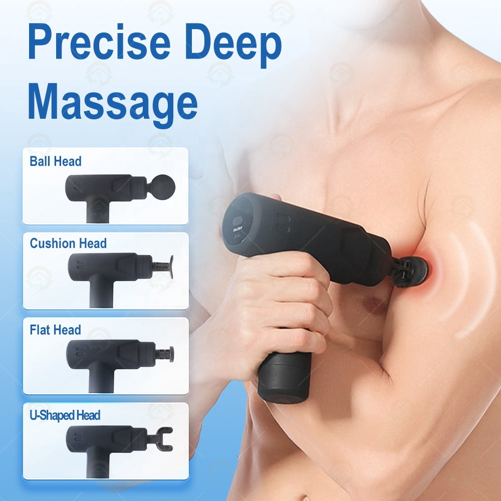 Portable Mini Fascial Gun Lightweight Deep Tissue Massage Gun Electric Vibration Massager for Full Body Muscle Relaxation