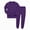 H154-Dark Purple, variant on TOWED22 Baby Toddler Girl Fall Winter Outfits 2 Piece Cute Long Sleeve Soft Tee and Relaxed Pants Set Print Clothes Clothing(Light Purple,9-10 Y)