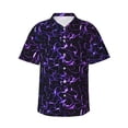 thumbnail image 1 of Balery Galaxy Lightning Camisas hawaianas de manga corta para hombre, camisas playeras de corte holgado, camisas de vacaciones con botones,Medium, 1 of 7