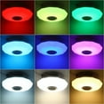 thumbnail image 3 of Lámpara LED empotrada con altavoz Bluetooth, lámpara que cambia de color RGB, luz de techo inteligente de fácil instalación para varias habitaciones, aplicación y control remoto para un estilo de, 3 of 5