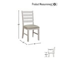 thumbnail image 4 of OakvillePark Belgrade Dining Side Chair (Set of 2), Grayish White, 4 of 5