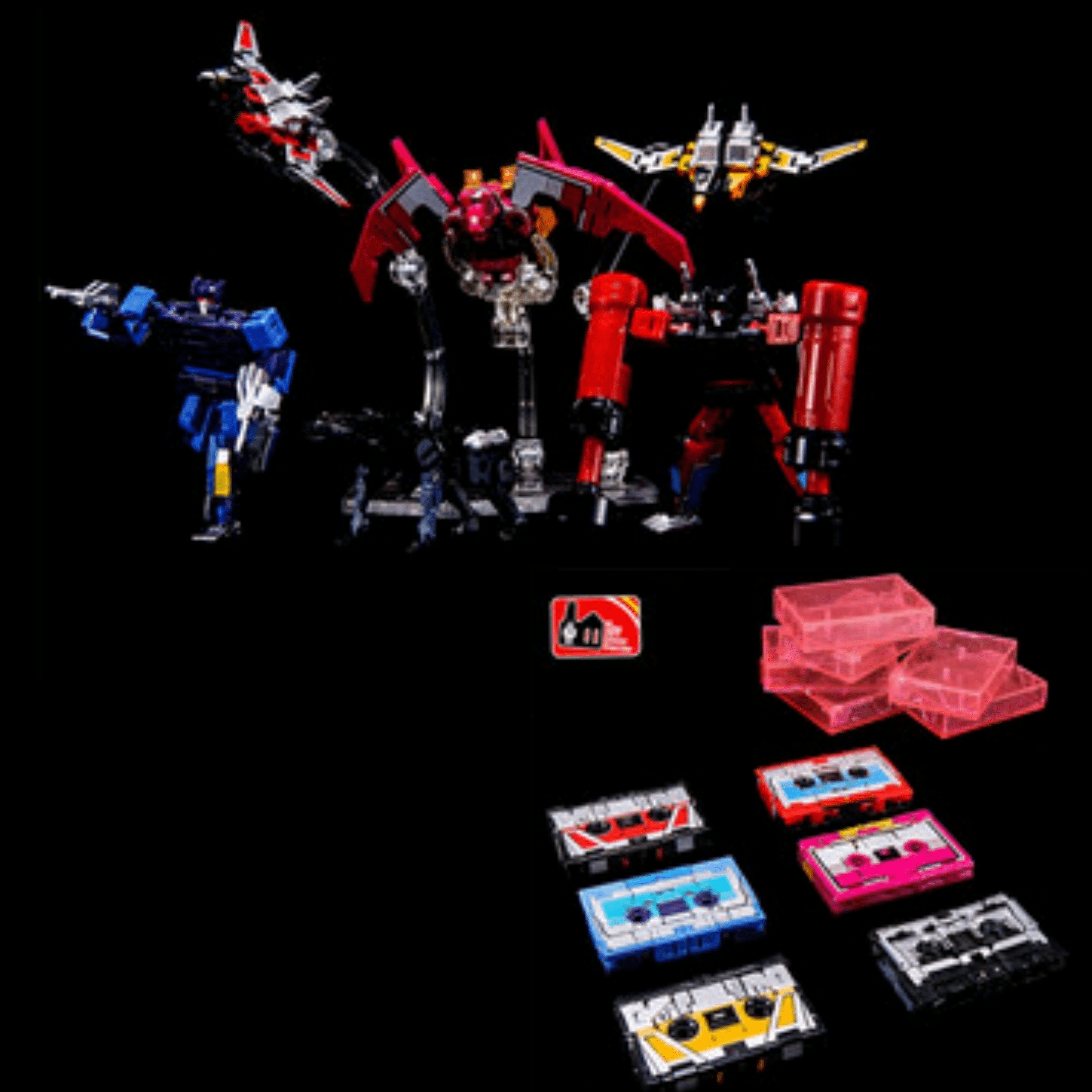 Soundwave Transforming Masterpiece oversize  THF 10 inch Decepticon Communication Officer with six boxes of tape corps Figure Ages 15+