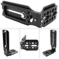 thumbnail image 4 of Haute Qualité!"Support Vertical en L pour Stabilisateur Gimbal 1/4 Pieds' 3/8 Pieds', Trépied Vidéo DSLR Monopode/3-Axes Stabilisateur Gimbal Portatif, 4 of 5