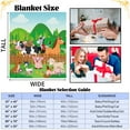 thumbnail image 3 of Farm Animal Throw Blanket Cute Farm Animal Blanket for Kids Soft Cozy Flannel Farm Dog Pig Lamb Hen Horse Cow Blankets Fluffy Fleece Cartoon Animal Blanket for Toddler Child Girl Boy Gifts(60"x80"), 3 of 10