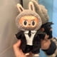 thumbnail image 5 of Ropa de muñeca Labubu de 17 cm con colgante de macarrón con forma de corazón para bebé, ropa de repuesto con cara esmaltada y dibujos animados para vestido de novia, 5 of 5