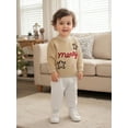 thumbnail image 3 of Miaouyo 3-6T Kids Baby Girls Boys Christmas Sweater Candy Cane Gingerbread Letter Embroidered Crewneck Long Sleeve Knit Tops, 3 of 9