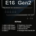 thumbnail image 4 of Lenovo ThinkPad E16 Gen 2 Business Laptop ,16" WUXGA, AMD Ryzen 5 7535U (> Intel i7-1255U), 32GB DDR5 RAM, 2TB SSD, Fingerprint, Backlit, Webcam, Ethernet, Win 11 Pro, Black, 4 of 5