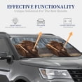 thumbnail image 4 of Zufioo Yak Print Folding Car Windshield Sun Visor, Anti-ultraviolet Sun Visor, Suitable for Trucks, Vans Car Accessories-Small, 4 of 6