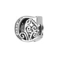 thumbnail image 1 of Encanto de letra de plata de ley 925 Uxcell, cuentas de letras del alfabeto C, colgantes de letras iniciales para pulseras, collar, regalo de joyería, tono plateado, 1 of 6