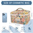 thumbnail image 2 of Bolsa de maquillaje Gosect Floral Coquette Aesthetic de gran capacidad, 2 of 6