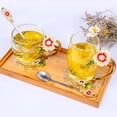thumbnail image 3 of Taza de vidrio AISVELDY con forma de flor y té con cuchara, 3 of 6