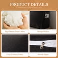 thumbnail image 2 of Lovote Bed Wedge Pillow for Headboard Gap Reading Lumbar Back Rest Support Pillow for Bed Sofa Large Long Pillow with Side Pockets Removable Cover, 79"x20", Black, 2 of 8